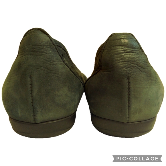 Gabor Hovercraft Moss Green Suede Leather Slip-On Shoes Sz 7.5 (5 EU) - Picture 6 of 12